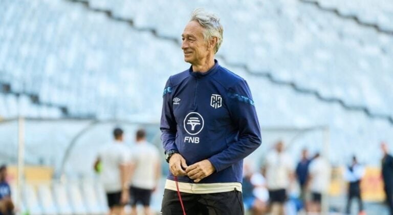 Cape Town City coach Muhsin Ertugral during training session