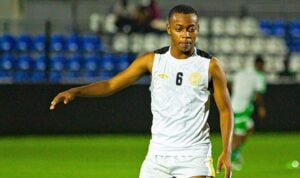Kaizer Chiefs target Feisal Salum during a warm up session at Azam FC
