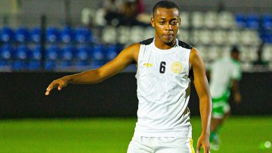 Kaizer Chiefs target Feisal Salum during a warm up session at Azam FC