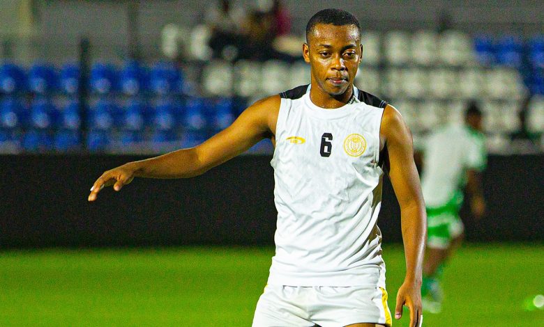 Kaizer Chiefs target Feisal Salum during a warm up session at Azam FC