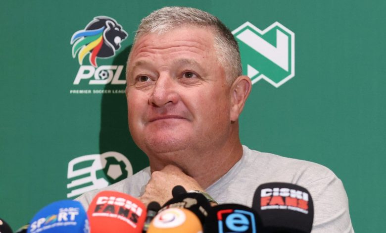 Gavin Hunt, head coach of Supersport United during the 2025 Nedbank Cup Supersport United Press Conference at Nedbank Head Offices, Johannesburg on the 23 January 2025