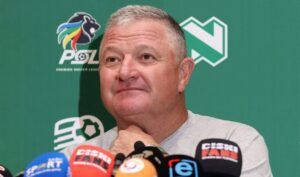 Gavin Hunt, head coach of Supersport United during the 2025 Nedbank Cup Supersport United Press Conference at Nedbank Head Offices, Johannesburg on the 23 January 2025