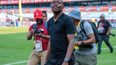 Mamelodi Sundowns legend Hlompho Kekana before a game