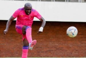 Innocent Benza during a Castle Lager Premier Soccer League match