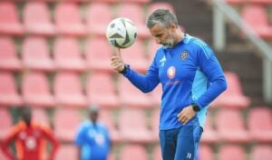 Orlando Pirates coach Jose Riveiro during training session