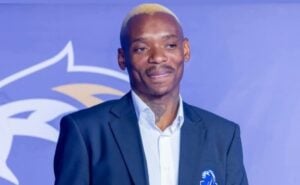 Former Kaizer Chiefs forward Khama Billiat during Scottland FC kit unveiling.