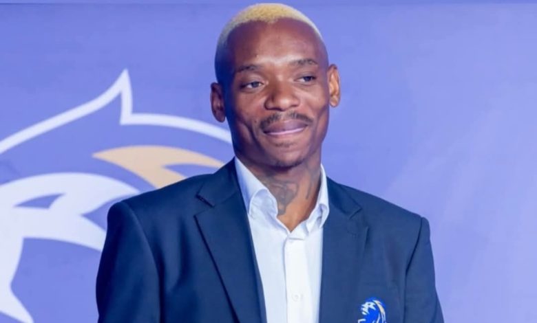 Former Kaizer Chiefs forward Khama Billiat during Scottland FC kit unveiling.