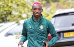 Former Kaizer Chiefs star Khama Billiat in Zimbabwe colors