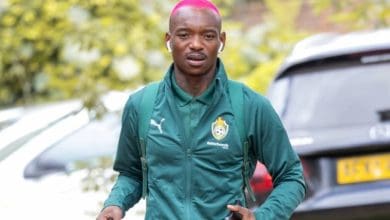 Former Kaizer Chiefs star Khama Billiat in Zimbabwe colors