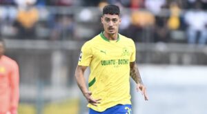 Mamelodi Sundowns defender Lucas Suarez in action