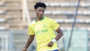 Mamelodi Sundowns defender Malibongwe Khoza in action