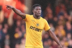 Marshall Munetsi in action for Wolverhampton Wanderers