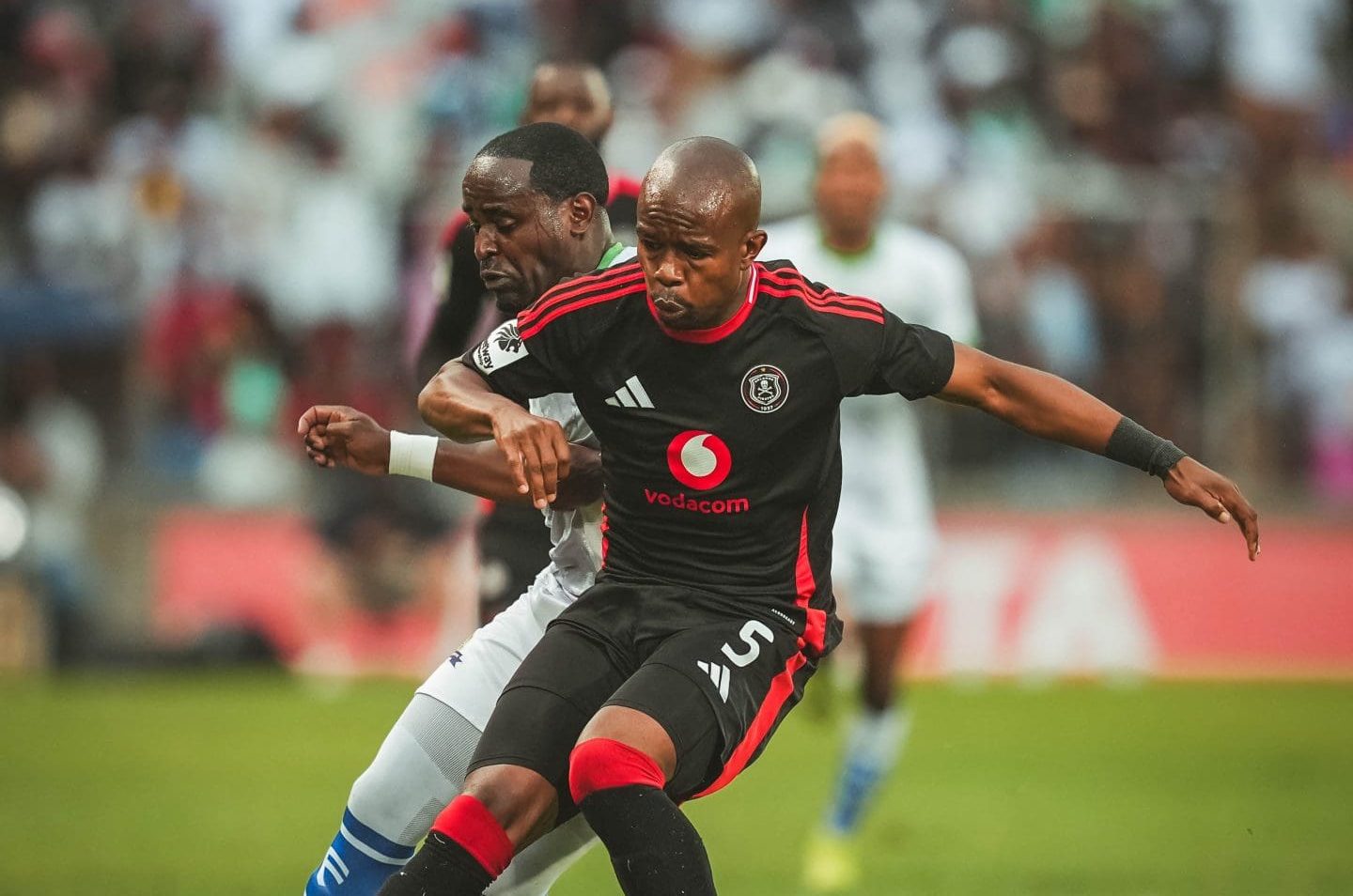 Nkosinathi Sibisi in action during the Betway Premiership tie between Marumo Gallants and Orlando Pirates at Free State Stadium