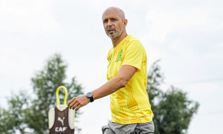 Mamelodi Sundowns coach Miguel Cardoso during training session at Chloorkop