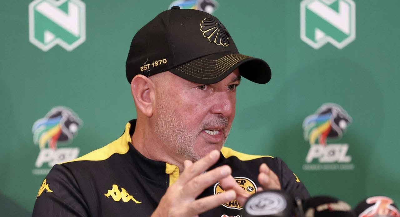 Kaizer Chiefs coach Nasreddine Nabi speaking during the press conference 