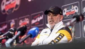 Kaizer Chiefs Nasreddine Nabi speaking during the presser