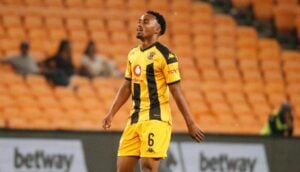 Kaizer Chiefs star Njabulo Blom in action against Magesi FC