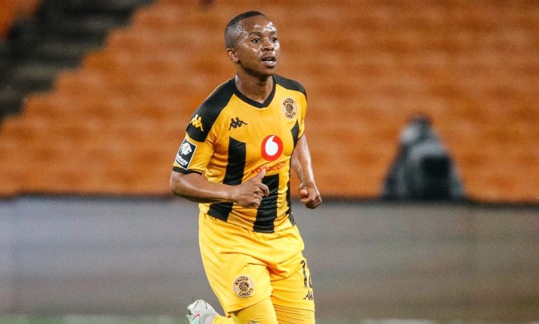 Nkosingiphile Ngcobo in action for Kaizer Chiefs against Magesi FC