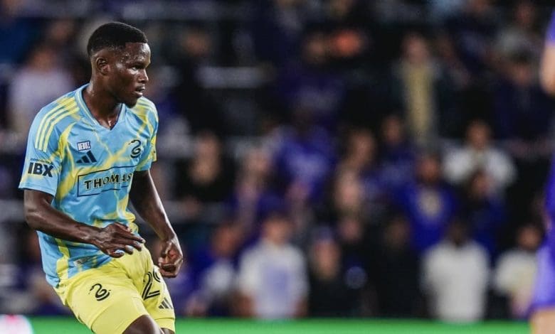 Philadelphia Union defender Olwethu Makhanya in action in the MLS