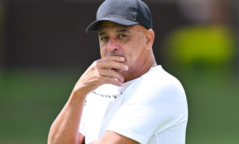 Owen Da Gama of Magesi FC thinking hard before a game