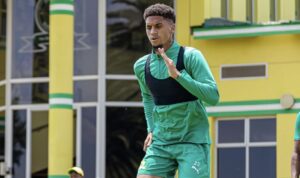 Mamelodi Sundowns on loan defender Rushine De Reuck during training at Chloorkop