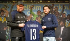 Eric Tinkler and Marc Van Heerden during their time at Cape Town City FC