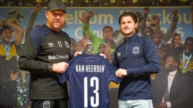 Eric Tinkler and Marc Van Heerden during their time at Cape Town City FC