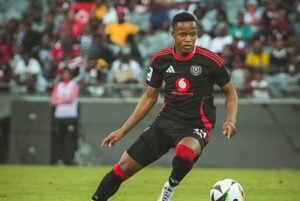 Siyabonga Ndlozi in action for Orlando Pirates