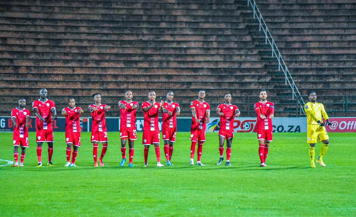 Sekhukhune United players before a game