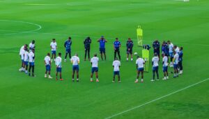 Sekhukhune United during a training session