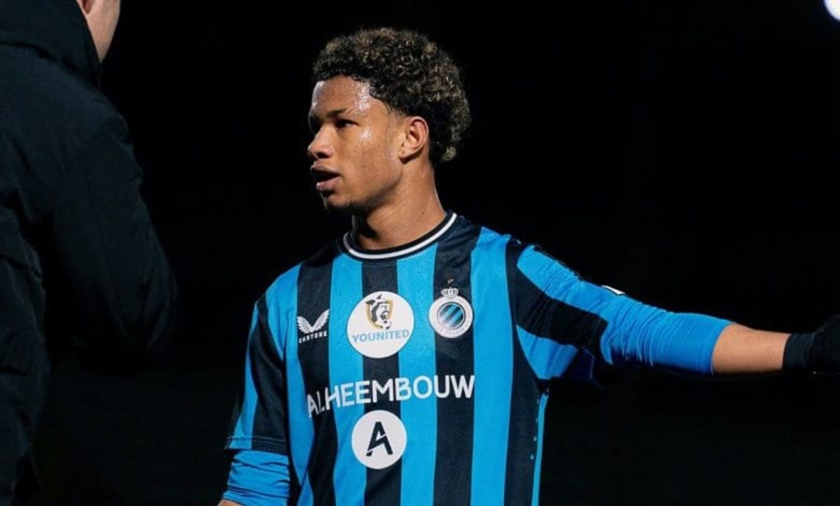 Shandre Campbell in action for Club Brugge NXT