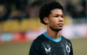 South African winger, Shandre Campbell in the colours of Club Brugge