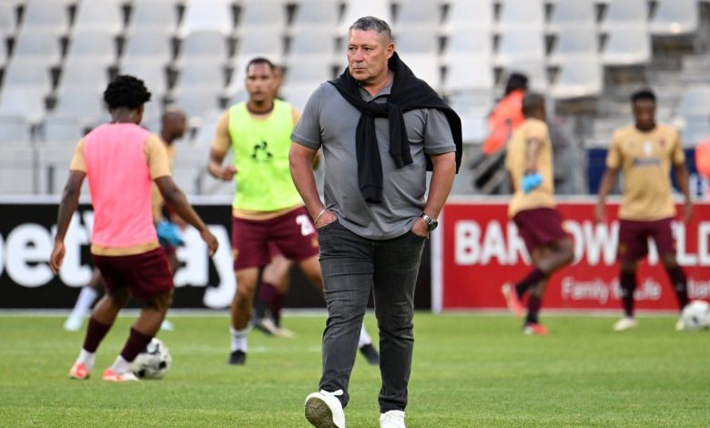 Stellenbosch FC head coach Steve Barker