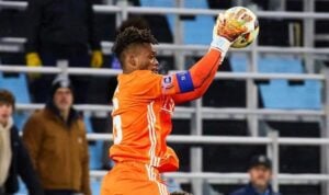Tatenda Mkuruva in action for Michigan Stars FC