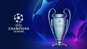 UEFA Champions League logo and trophy