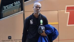 AmaZulu FC head coach Arthur Zwane arriving at the stadium for a match