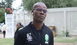 AmaZulu FC coach Arthur Zwane arriving at the stadium