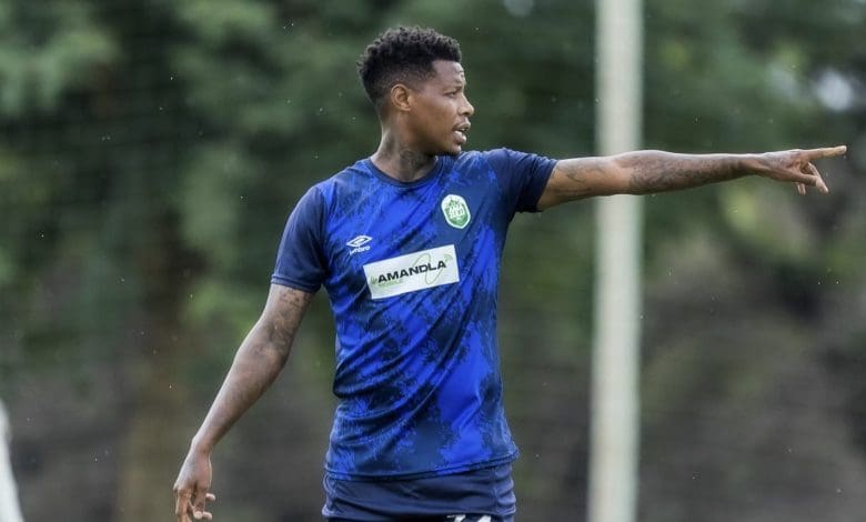 AmaZulu FC midfielder Bongani Zungu during training session