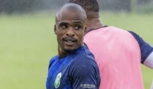 AmaZulu FC midfielder Celimpilo Ngema during training session