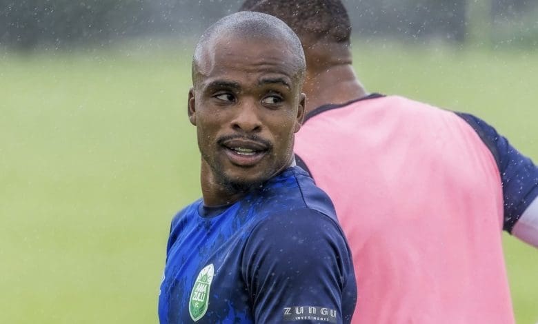 AmaZulu FC midfielder Celimpilo Ngema during training session