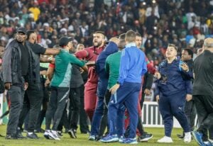 Chaos and violence in the Orlando Pirates and MC Alger game