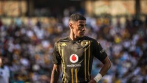 Dillan Solomons in action for Kaizer Chiefs