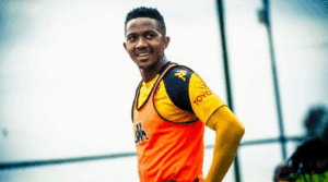 Kaizer Chiefs defender Given Msimango during the club's training session