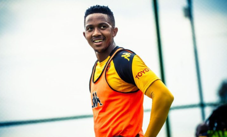 Kaizer Chiefs defender Given Msimango during the club's training session
