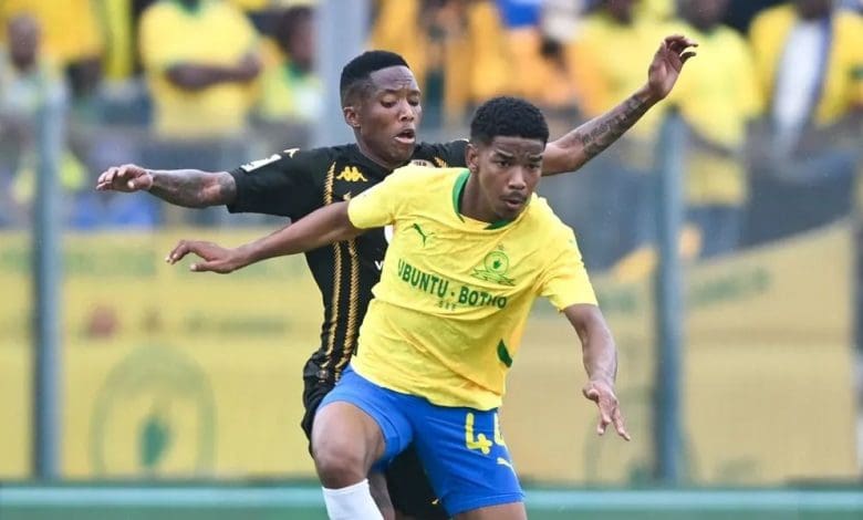 Jayden Adams in action for Mamelodi Sundowns