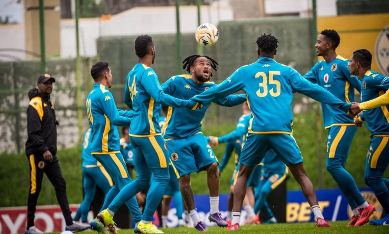 Kaizer Chiefs players at training