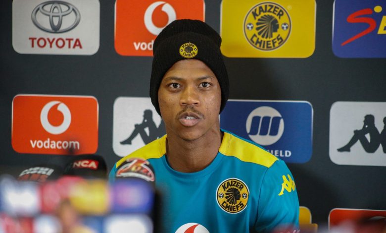 Kaizer Chiefs striker Ashley Du Preez speaking
