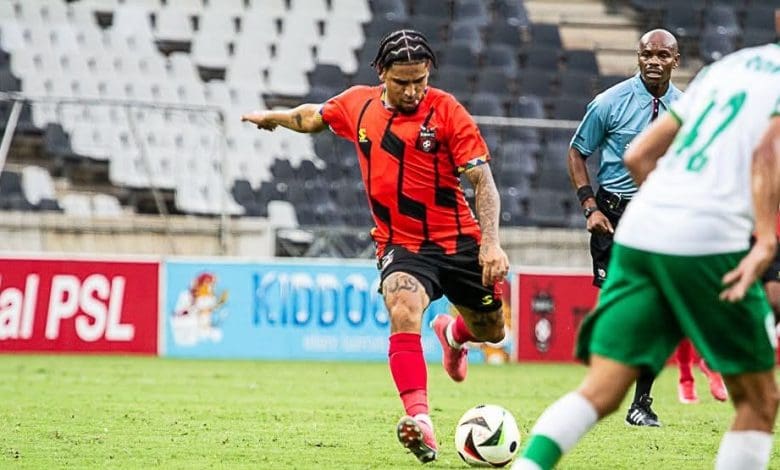 Keagan Dolly in action for TS Galaxy