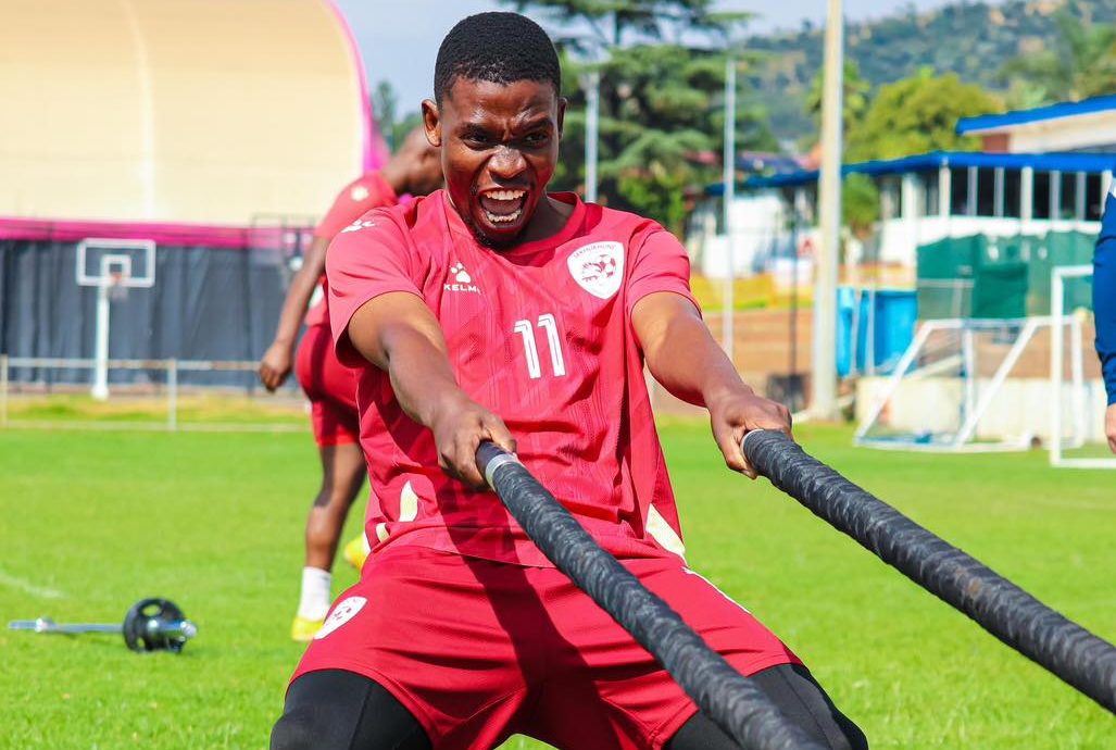 Lindokuhle Mtshali at training at Sekhukhune United