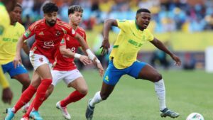 Mamelodi Sundowns against Al Ahly in the CAF Champions League